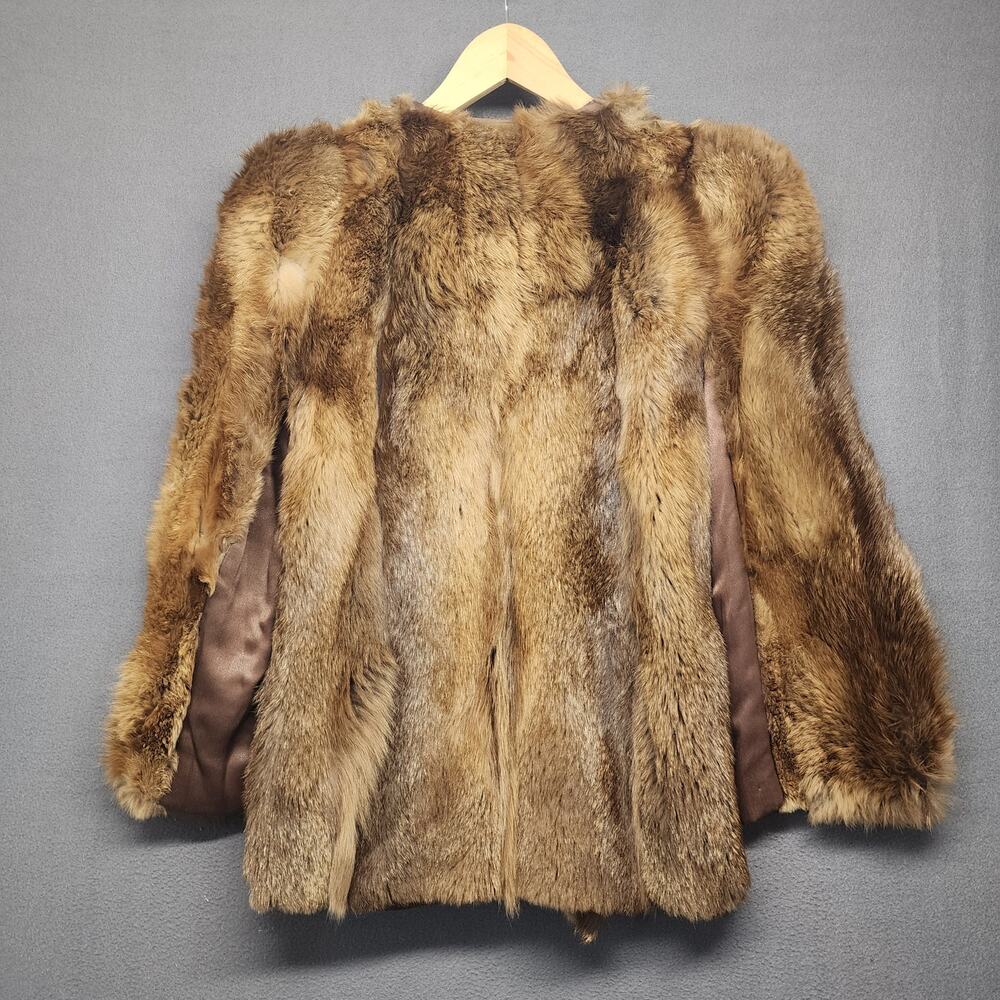 Vintage Womens Fur Coat Small Byrons Akron *FLAWS - Picture 2 of 16